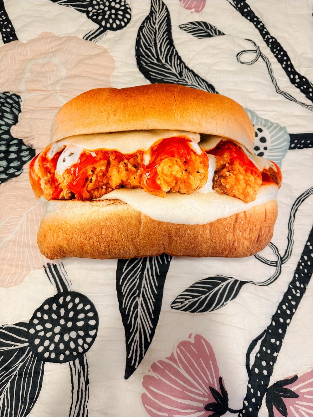 Whataburger Buffalo Chicken Strip Sandwich Pillow